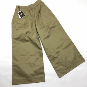 Dickies DK006761 レディース TCツイルドローストリングワイドパンツ 薄手TCツイルを使用した、シルエットが美しいワイドパンツ サイズ M