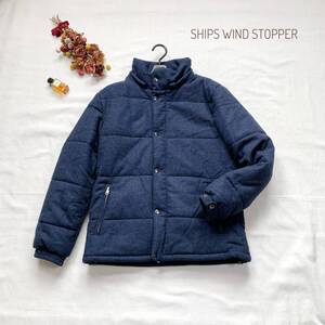 美品☆厳選　SHIPS WINDSTOPPER　中綿ダウンジャケット　M　ネイビー　