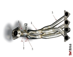「戸田レーシング/TODA」シビック TypeR(EK9)B16B用エキゾーストマニフォールド Ver.2(エキマニ)