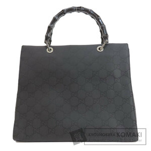 GUCCI グッチ 002・1010 GG柄 バンブー トートバッグ ナイロン素材 レディース 中古