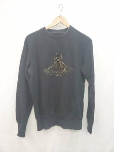 ◇ Vivienne Westwood MAN オーブ セーフティピン スウェット トレーナー サイズS ブラック メンズ P