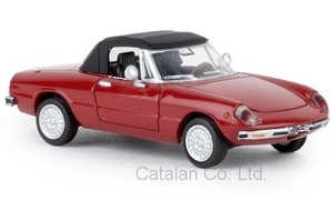 1/87 アルファロメオ スパイダー Alfa Romeo Spyder Spider red 赤 レッド 1969 geschlossen Brekina 60サイズ