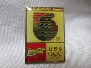 即決★USA　アメリカ　バルセロナオリンピック　バルセロナ五輪/サイクリング　コカ・コーラ　ピンバッジ PINS ピンズ