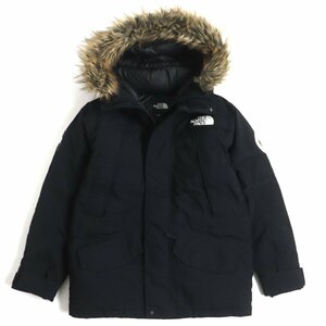 良品 ザ・ノースフェイス ND91807 Antarctica Parka GORETEX/PERTEX ワッペン・ファー・フード付 ダウンコート ブラック L 正規品 メンズ