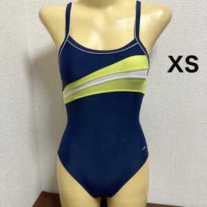 D457ストレッチ♪ビビッドカラー切り替えスポーティー女子競泳水着♪アンダーやコレクションや撮影会にも♪サイズXS（より大きめ）