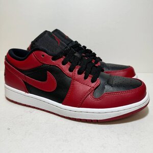 26.5cm AIR JORDAN 1 LOW 553558-606 エア ジョーダン 1 ロー ジムレッド メンズ スニーカー MY H1000968