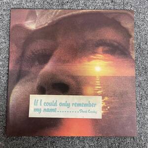 LP/US盤David Crosby/『If I Could Only Remember My Name』/Atlantic(SD 7203)/Rock/12inch/ＮF110819