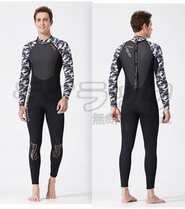 【Ｍ】ウェットスーツ 3mm フルスーツ レディース メンズ サーフィン サーフボード ダイビング シュノーケリング メンズ