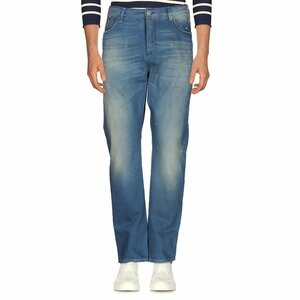 新品正規70％OFF SCOTCH & SODA スコッチ＆ソーダ ジーンズ デニムパンツ 31相当 ブルー ヴィンテージ加工 ロゴボタン キュートポケット