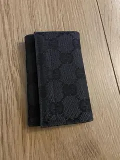 Gucci キーケース 黒 キャンバス