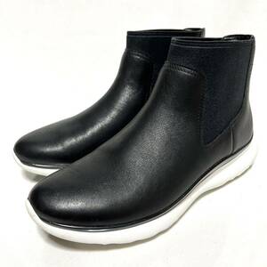 ★美品★COLE HAAN コールハーン★サイドゴア　スニーカー★6.5(23.5)★黒　ブラック★レディース★レザーシューズ　ブーツ★