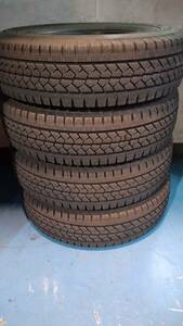 【即落札設定】 溝充分♪ 2018年製 スタッドレス ブリザック VL1 195/80R15 107/105L LT 中古 4本 195/80/15 BLIZZAK ハイエース NV350