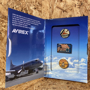 AVIREX アヴィレックス ピンバッジ ピンズ 3個 セット COLLECTIBLE PIN BADGES PINS