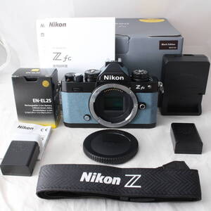 ★極上品★ショット数わずか205回★Nikon ミラーレス一眼 Z fc ボディ チョークブルー × ブラック #6703