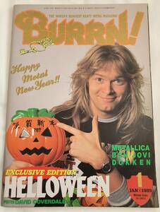 BURRN! 1989年1月号 ヘヴィ・メタル ハード・ロック マガジン バーン！ HEAVY METAL HARD ROCK HM