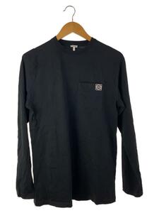 LOEWE◆長袖Tシャツ/M/コットン/BLK/無地/H526Y24J04