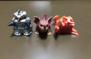 ゴジラ 指人形 　バラゴン　モゲラ　エビラ　3種セット　フィギュア バンダイ BANDAI 怪獣 ムービーモンスターシリーズ 貴重