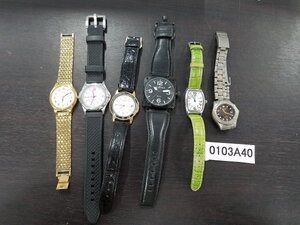 0103A40　腕時計　ジャンク品　おまとめ6点　　SEIKOセイコー、CITIZEN など ※動作未確認