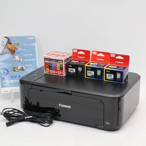 252)Canon キャノン インクジェットプリンター複合機 PIXUS MG3630 ブラック 新品インク付き♪