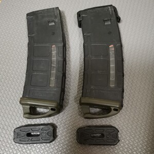 実物　PMAG 5,56mm 30連　ODレンジャープレート付き２本セット 