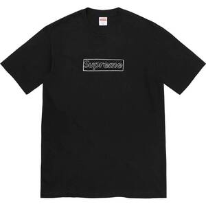 【 Black M 】Supreme KAWS Chalk Logo Tee