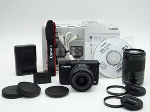 ●○【良品・元箱付】Canon EOS M10 ダブルズームキット ミラーレス 一眼カメラ EF-Mマウント キャノン○●026478001m○●