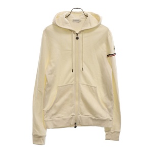 MONCLER モンクレール MAGLIA CARDIGAN アームラインジップアップパーカー フーディー ホワイト 310918401600