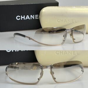 CHANEL シャネル 4060 c194/6I 6713 クリア グラデーションミラー グレー ココマーク サングラス vintage