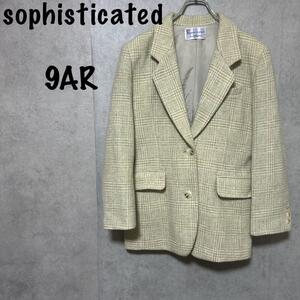 【sophisticated】テーラードジャケット（9AR）グレンチェック＊