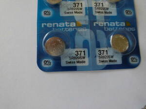 ◎☆1個☆レナタ電池SR920SW(371)使用推奨11-2026追加有B◎送料63円◎