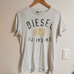 DIESEL ディーゼル ロゴTシャツ 半袖 978 M アイスグレー系