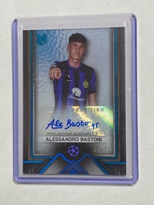 2023-24 Topps Museum Collection UEFA CL Autograph Alessandro Bastoni /75 バストーニ 直筆サインカード