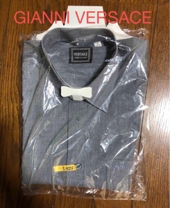 GIANNI VERSACE Yシャツ 長袖　グレー