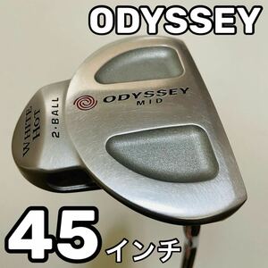 7619 ODYSSEY WHITE HOT 2ball MID 45インチ 長尺 パター オデッセイ 中尺 右利き メンズ 送料無料　匿名配送