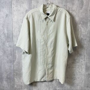 半袖シャツ アロハシャツ　ハワイシャツ　キューバシャツ　ポリレーヨン　サイズ2XL