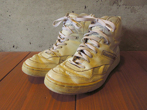 ビンテージ90’s●Reebokハイカットスニーカー白size US 8●240526j6-m-snk-26cm古着1990sリーボック