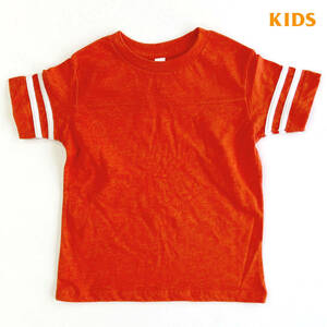 RABBIT SKINS ラビットスキンズ　TODDLER　子供用　オレンジ　サイズ5/6　キッズ トドラー 半袖Tシャツ フットボールTシャツ