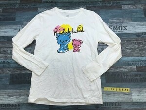 graniph グラニフ レディース リラックマ プリント ロンT 長袖Tシャツ M 白