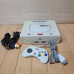 ◆SEGA SS セガサターン 本体 HST-3220　動作品　コントローラー　ケーブル付き　◇◆