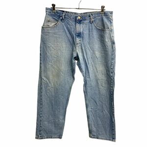 Wrangler デニムパンツ W38 ラングラー ビッグサイズ ライトブルー コットン 古着卸 アメリカ仕入 2312-564