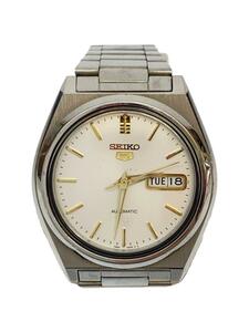 SEIKO◆自動巻腕時計/アナログ/ステンレス/WHT/SLV/7S26-8760