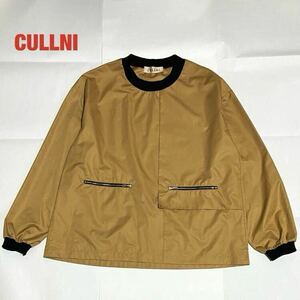 【人気】CULLNI　クルニ　長袖カットソー　タフタプルオーバー　ジップポケット　オーバーサイズ　金ファスナー　個性的　19-SS-027