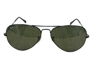 Ray-Ban (レイバン) AVIATOR (アビエーター ) RB3025 ティアドロップ サングラス L2823-S58 58□14 ブラック グリーン メンズ/027