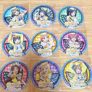 ラブライブ！サンシャイン コースター9枚セット SEGAコラボカフェ 非売品 セガ 黒澤ルビィ 国木田花丸 津島善子 渡辺曜 9周年記念