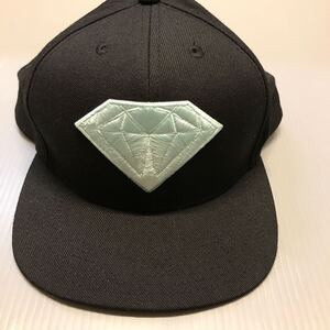 未使用！DIAMOND SUPPLY CO.ダイヤモンドサプライ SNAPBACK スナップバック キャップ ブラック/ブルー系 希少！