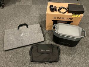 送料込。美品です！使用回数3回 ポータブル電源 エコフロー ecoflow DELTA MAX 1600、専用カバー付