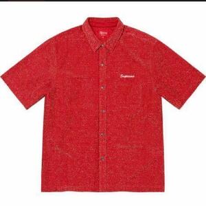 1円〜 supreme シュプリーム Lurex S/S Shirt Red L ルレックス 半袖シャツ レッド L