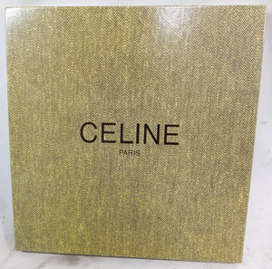 未使用保管品◆CELINE/セリーヌ◆シルクスカーフ　ベルト/チェーン柄　三越　昭和　シルク100％　ファッション　小物　元箱付き　