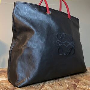 1円　美品　ロエベ　LOEWE アマソナ　 トートバッグ　 ハンドバッグ　 ビジネスバッグ　 ブラック　 肩掛け　 大容量　男女