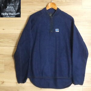 W3R/O11.28-5　90s　ノルウェー製　Helly Hansen　ヘリーハンセン　フリースジャケット　ハーフジップ　プルオーバー　M　ユーロ古着